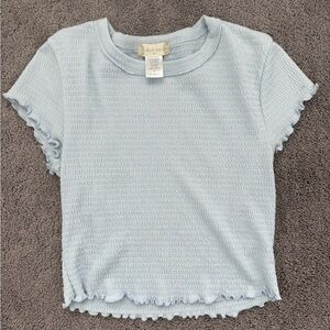 Altar'd State Sky Blue Textured Top